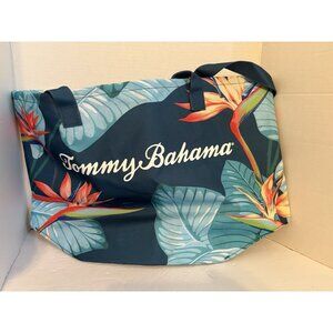 Tommy Bahama Logo Floral Tote Bird Of Paradise Bag with Pocket Beach Summer Lake